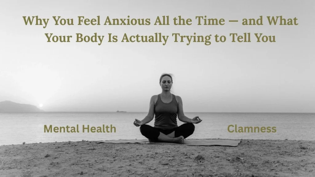 A person doing a morning breathwork practice to manage feeling anxious all the time