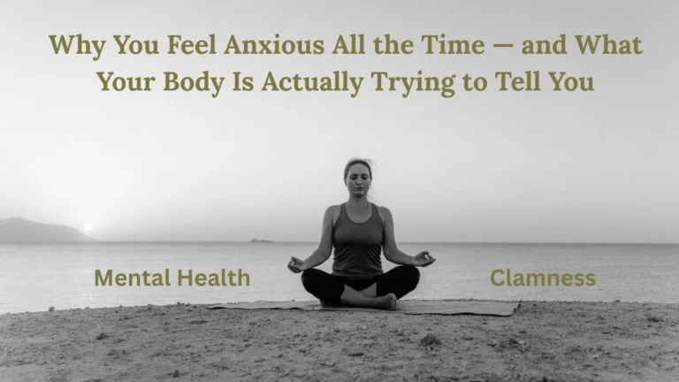A person doing a morning breathwork practice to manage feeling anxious all the time