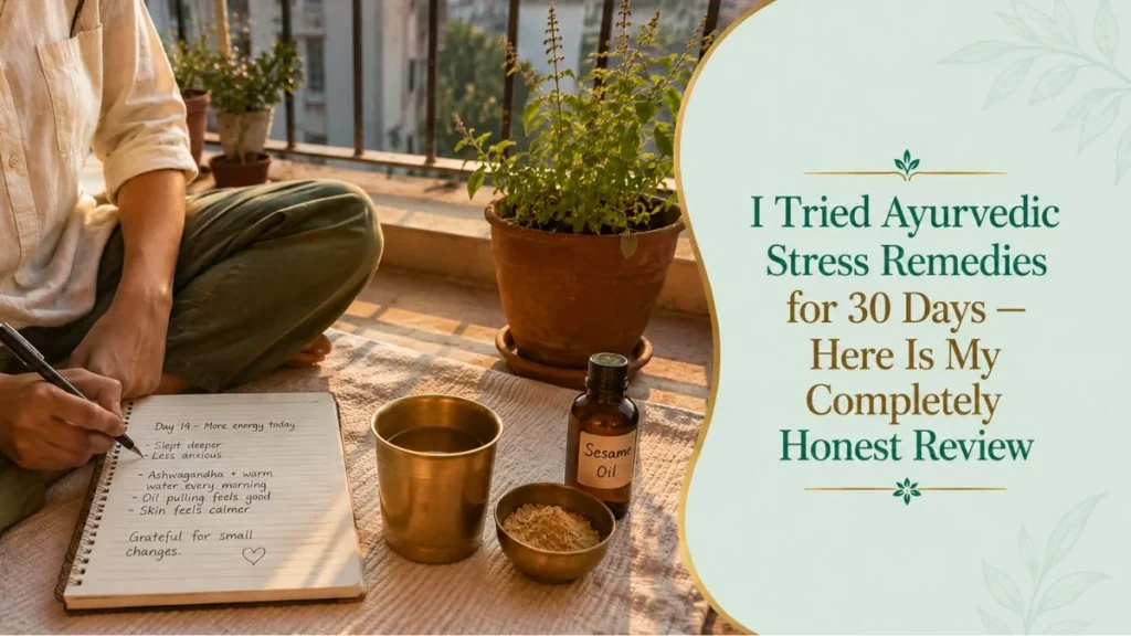 I Tried Ayurvedic Stress Remedies for 30 Days