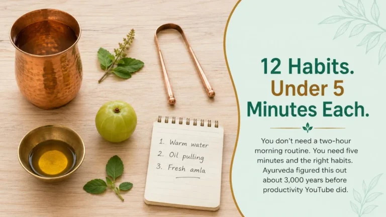 Ayurvedic daily habits